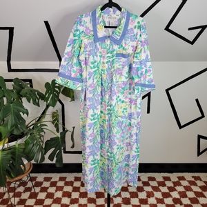 Models Coat Never Worn Snap Down Floral House Dress